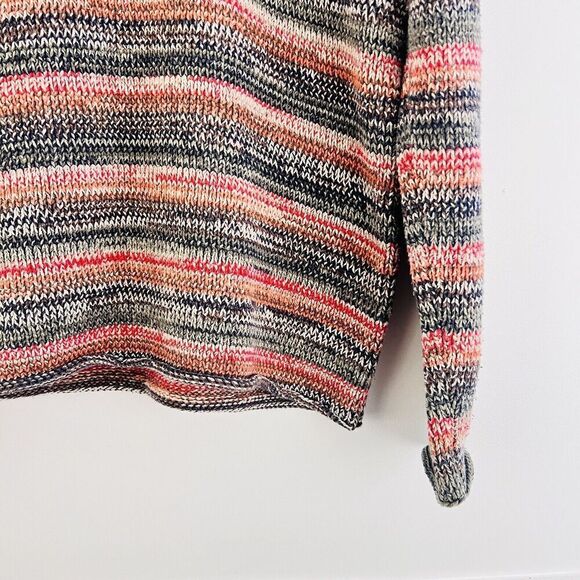 🎉Clearance🎉Express Red & Black Striped Tight Knit Stretchy Sweater ~ Medium - Picture 4 of 6